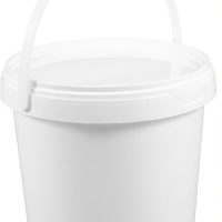 White Tamper-Proof Buckets with Lids